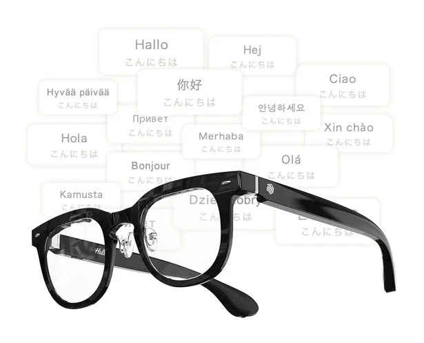 Halliday AIグラスの多言語翻訳表示