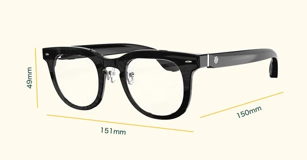 Halliday AIグラスの製品サイズ