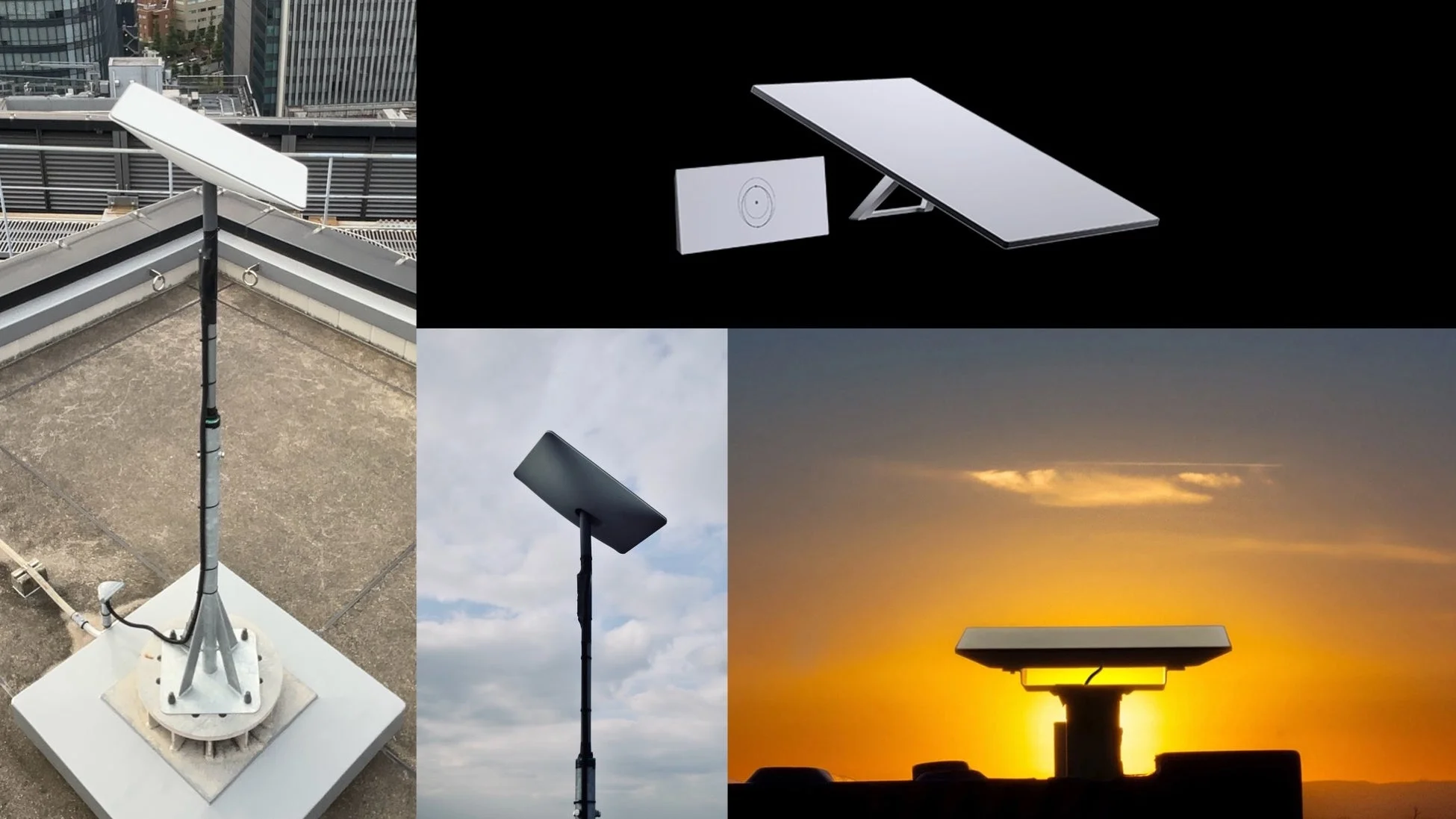 様々な環境に設置されたStarlinkアンテナ