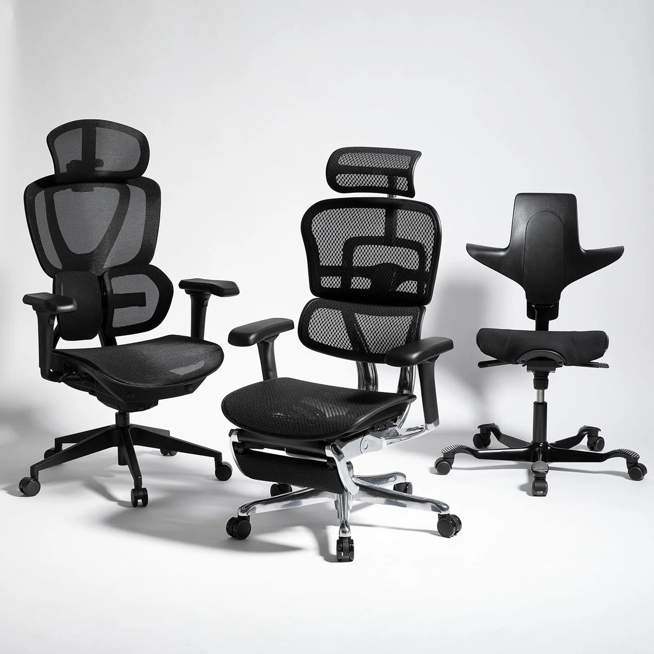 3種類のオフィスチェア