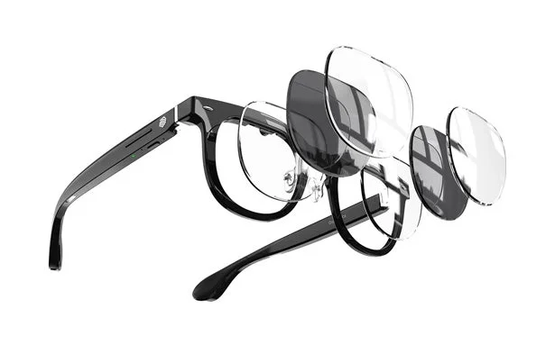 Halliday AIグラスのレンズ交換イメージ