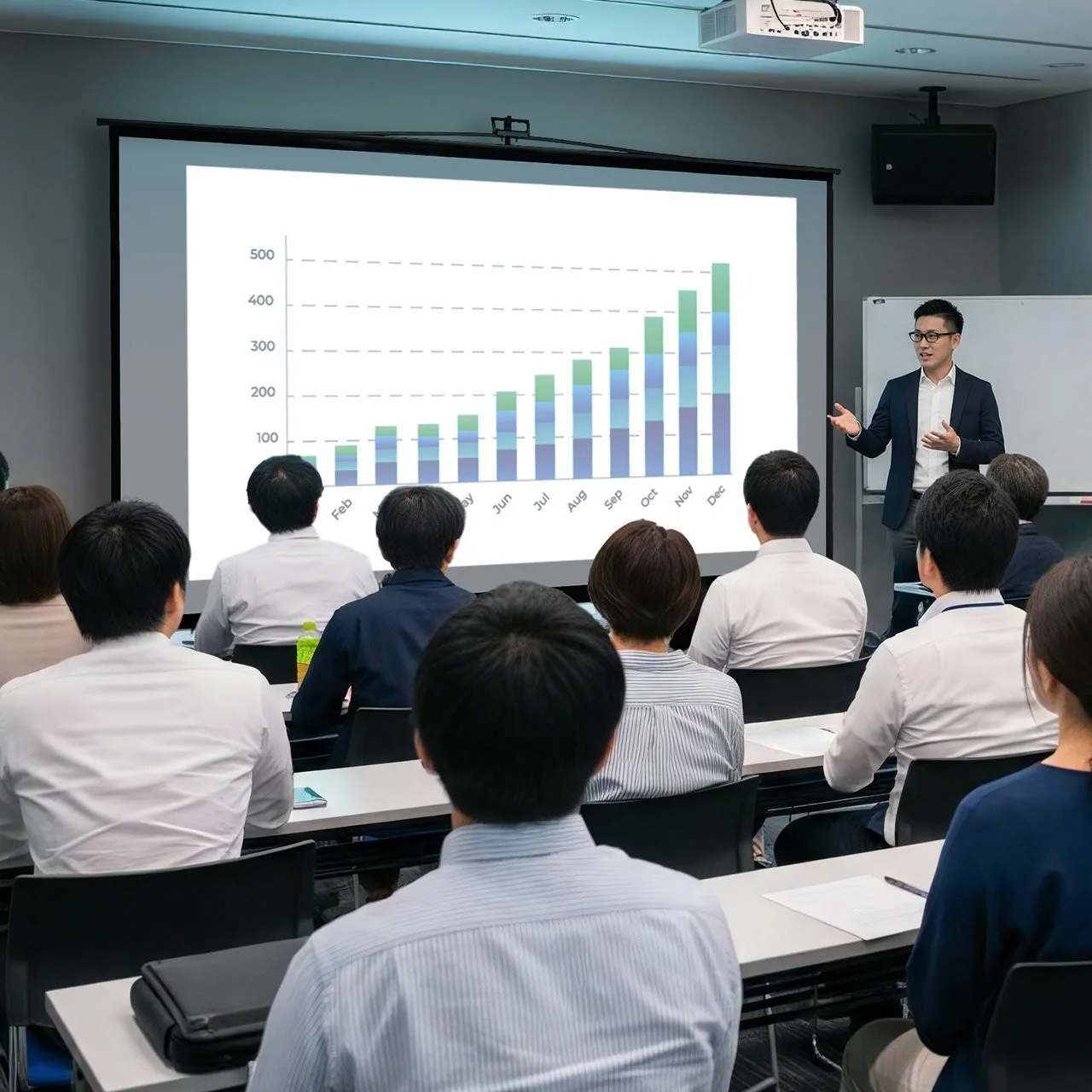 会議室でのプレゼンテーション