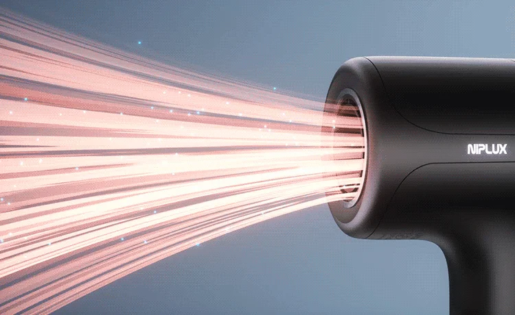 NIPLUXロゴと光線