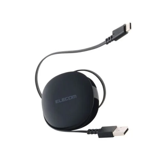 USB-A - USB Type-Cケーブル(ブラック)