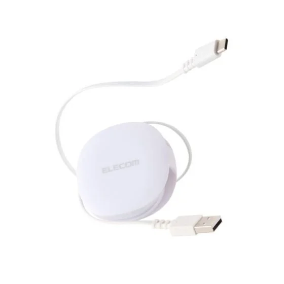 USB-A - USB Type-Cケーブル(ホワイト)