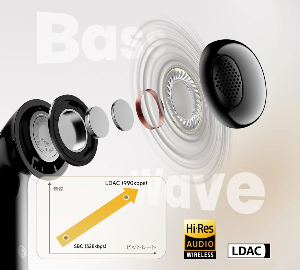 EvoBudsの音質とLDAC対応