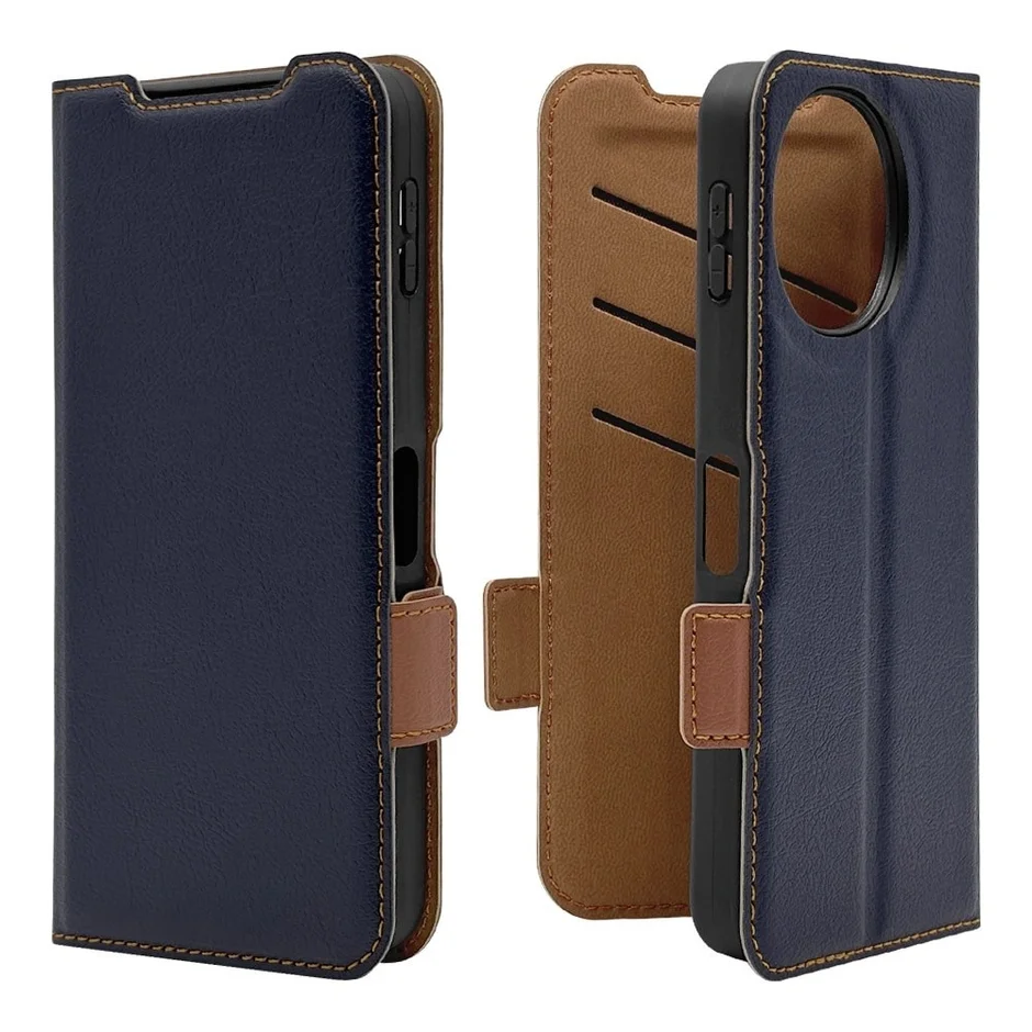 サイドマグネット手帳型ケース レッド