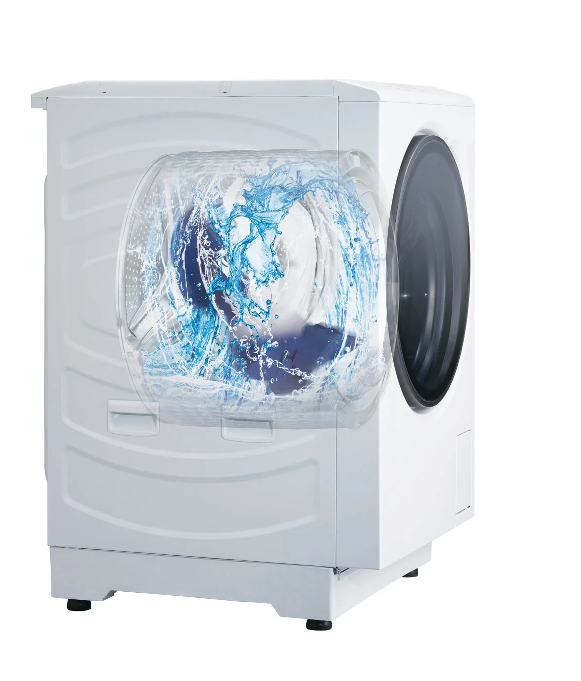 まっ直ぐドラムの内部構造と衣類の動き