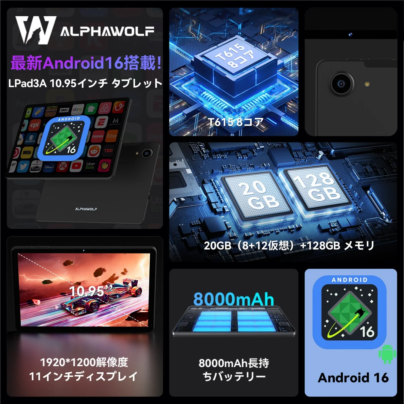 Alphawolf LPad3Aタブレット