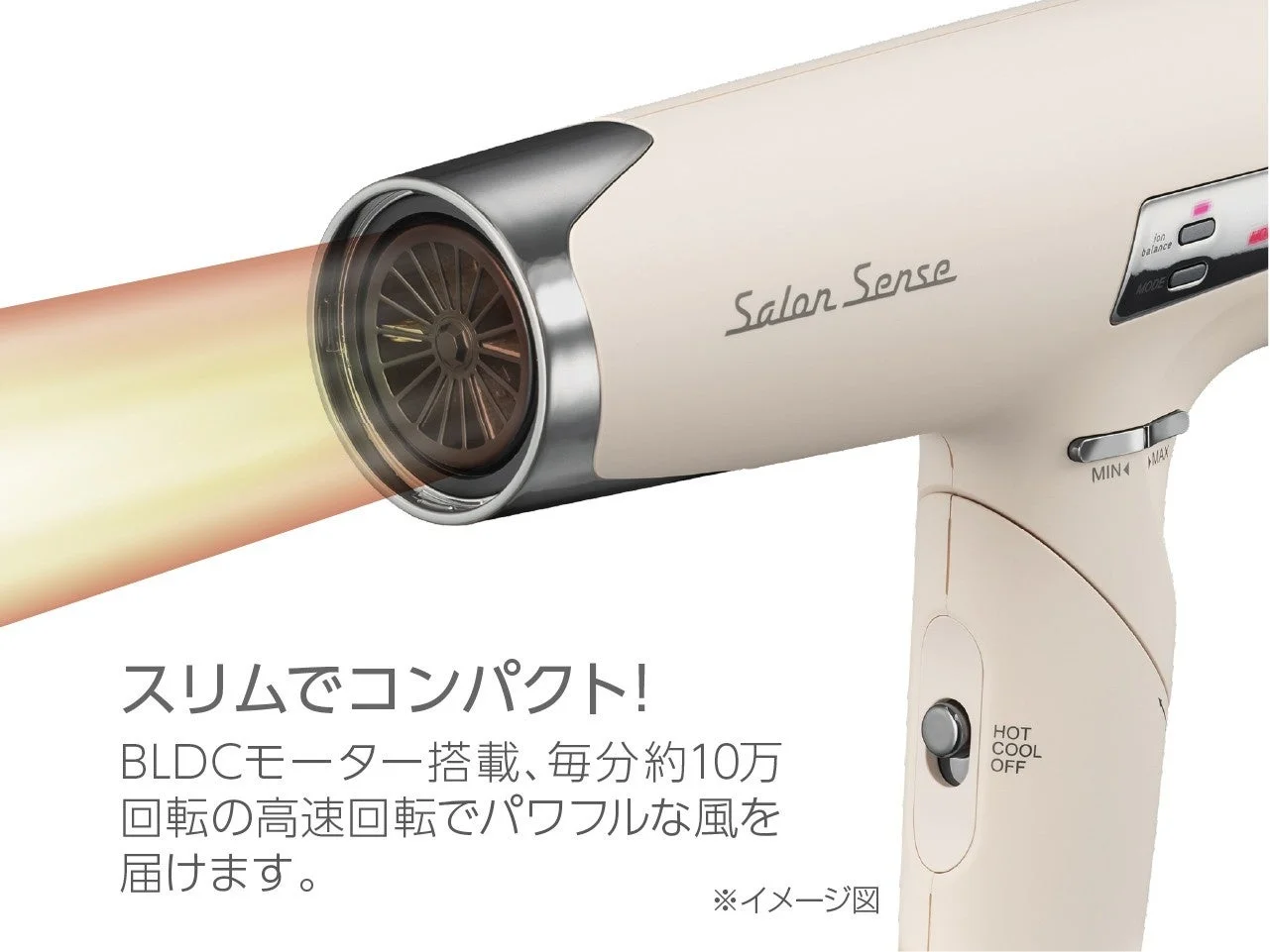 スリムでコンパクトなデザイン