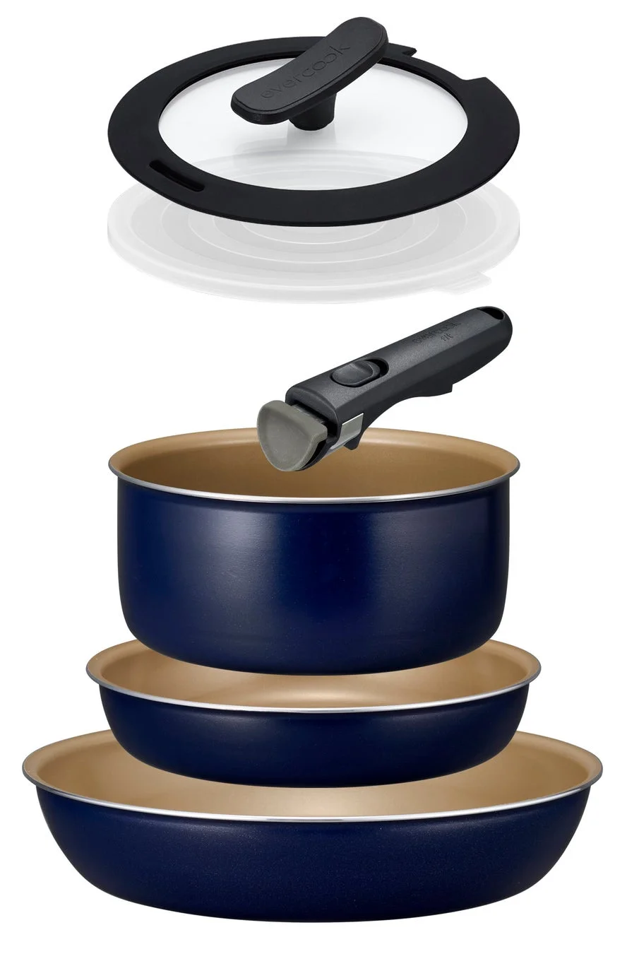 ガス火専用6点セット ネイビー