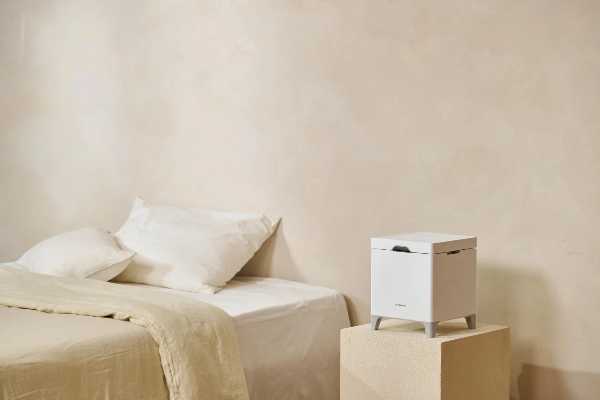寝室で使用されるCarepod