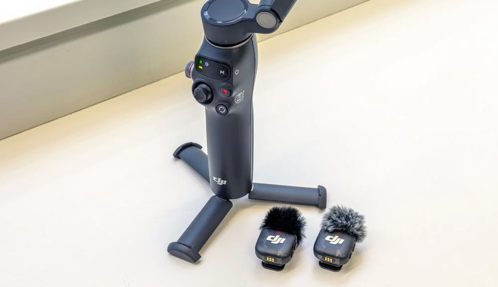 DJI製アクションカメラとワイヤレスマイク