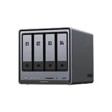 NAS、DAS、ストレージ、データ保存、ハードディスクエンクロージャ、4ベイ、サーバー、コンピュータ周辺機器、電子機器、データバックアップ