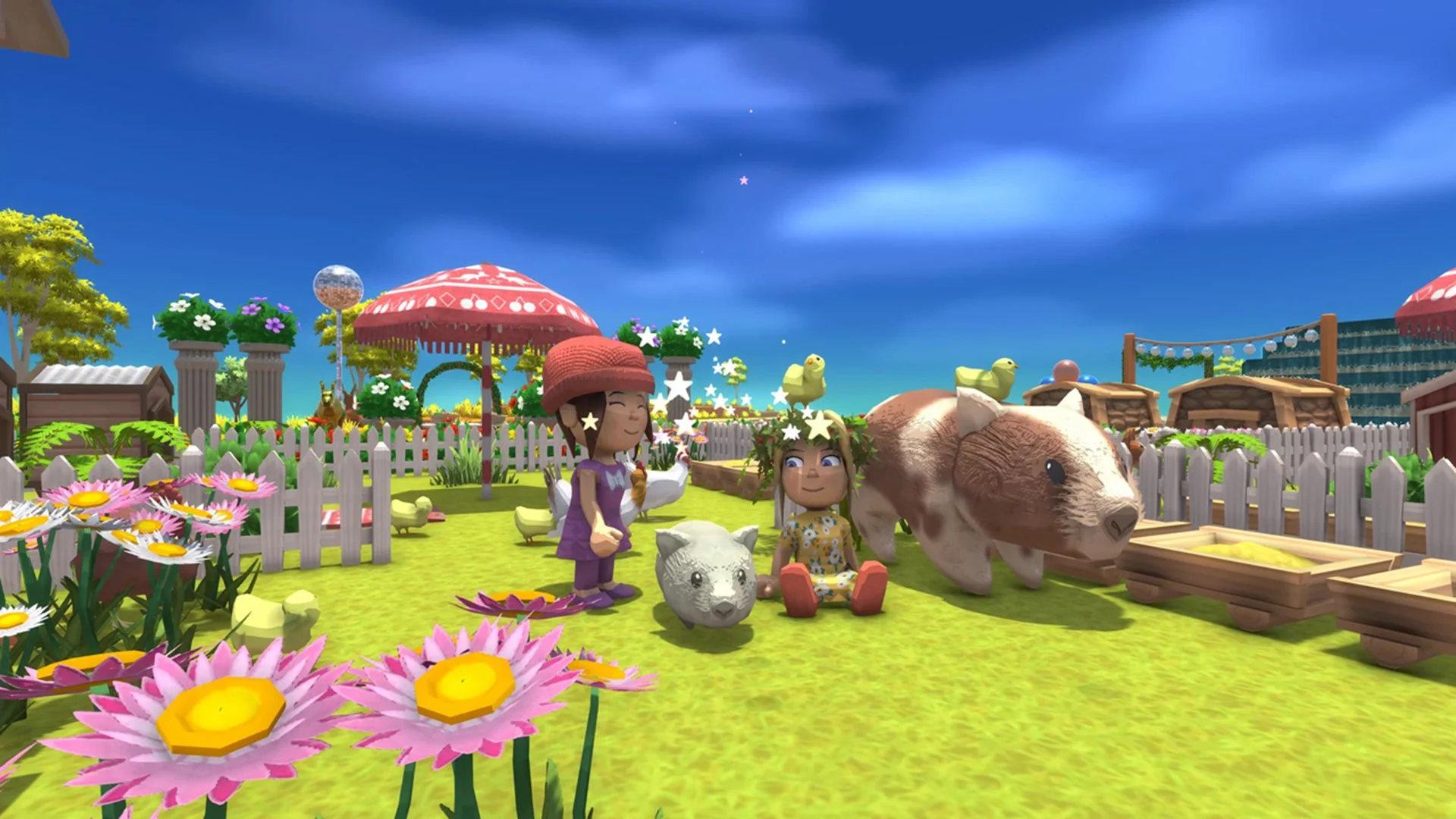 可愛い動物たちと触れ合える