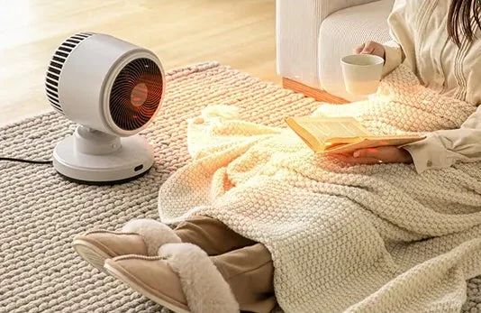 暖房効率を高めるサーキュレーターのイメージ