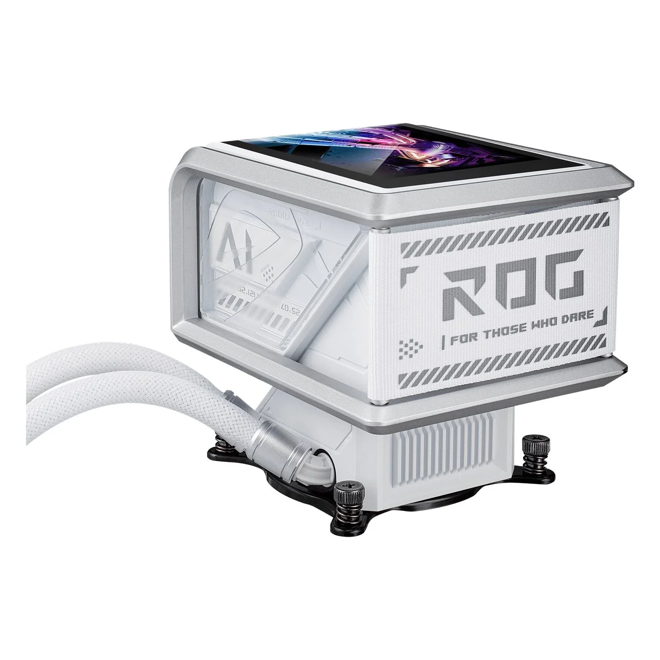 ROG Ryuo IV SLC 360 ARGB White Editionのディスプレイ