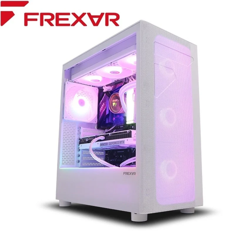 FREXARブランドロゴとPC