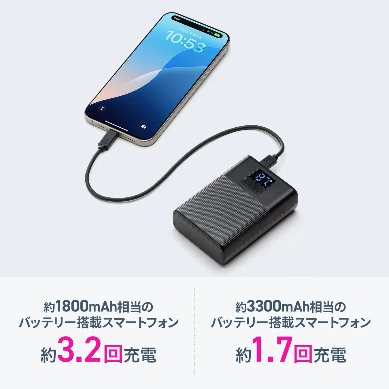 スマートフォン充電回数の目安