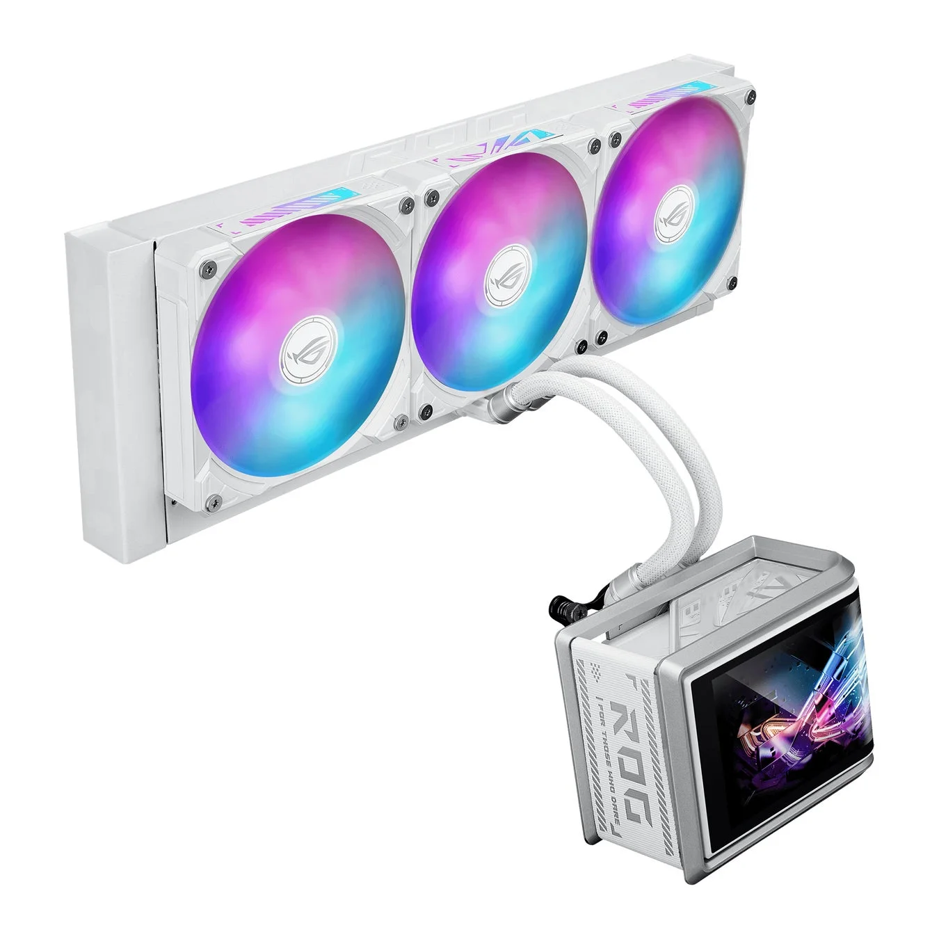 ROG Ryuo IV SLC 360 ARGB White Editionの冷却ファン