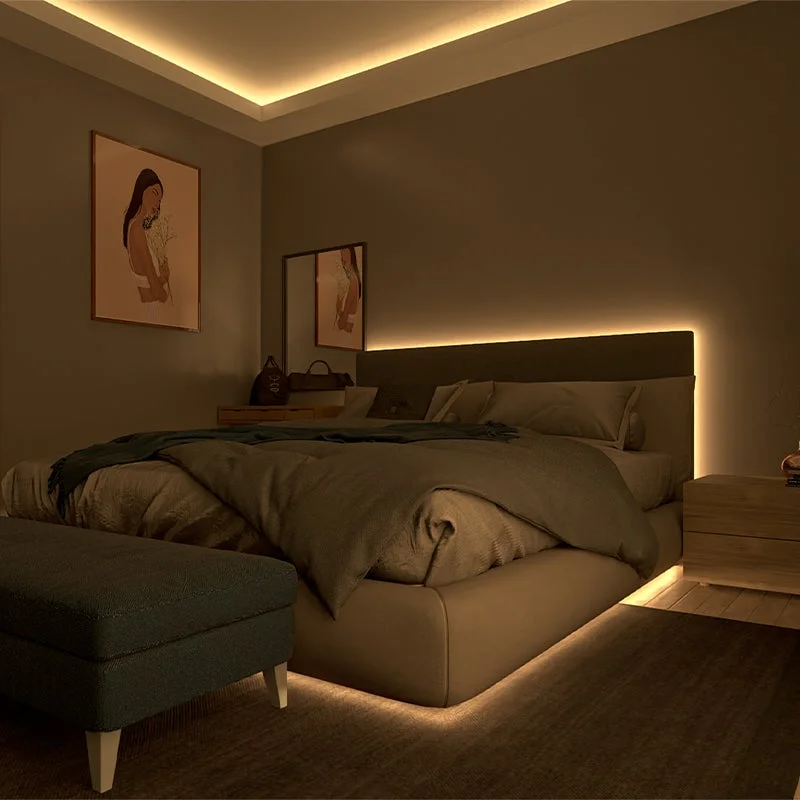 寝室の間接照明