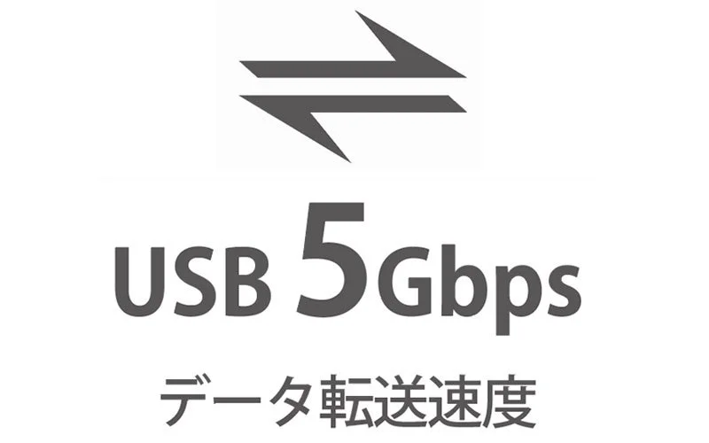 USB 5Gbps データ転送速度
