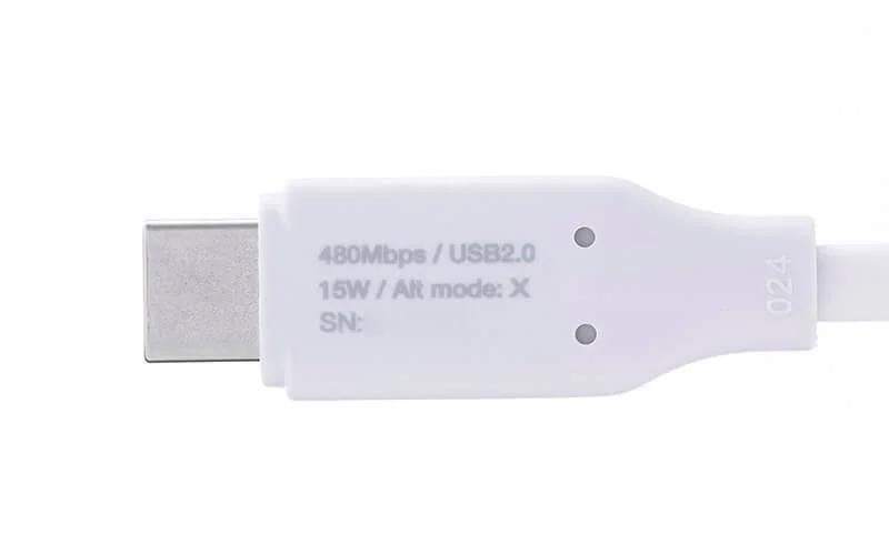 コネクター部分の印字