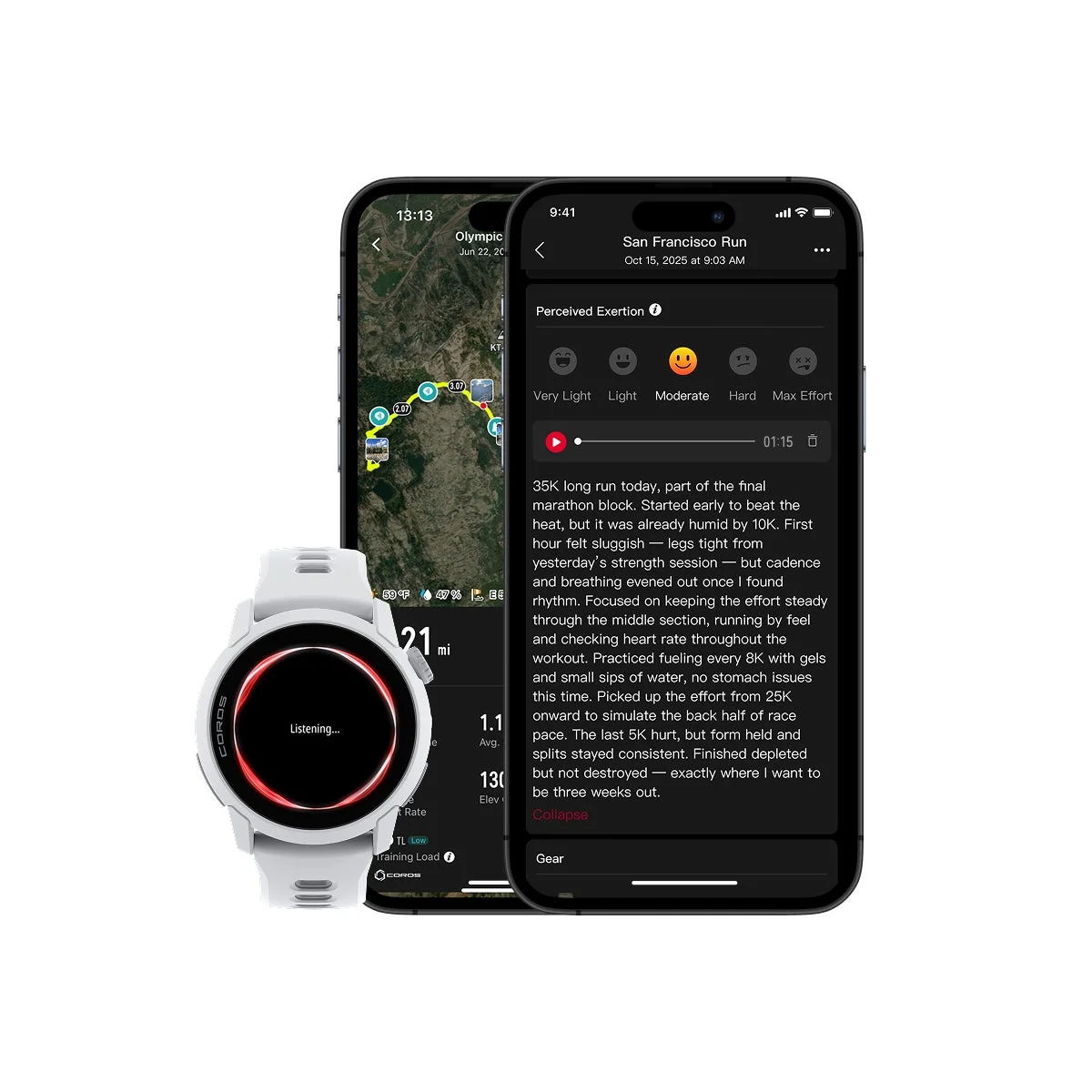 COROS PACE 4のボイスピン機能詳細