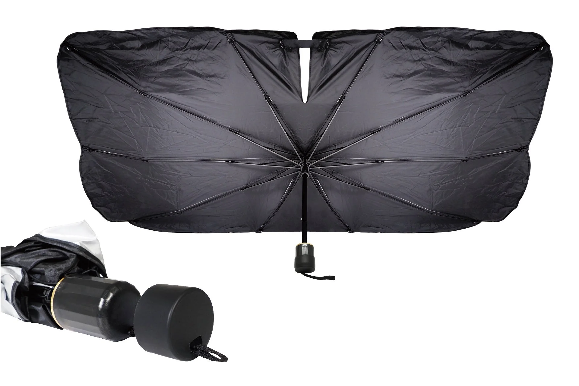 傷防止シリコンキャップ付き傘型サンシェード