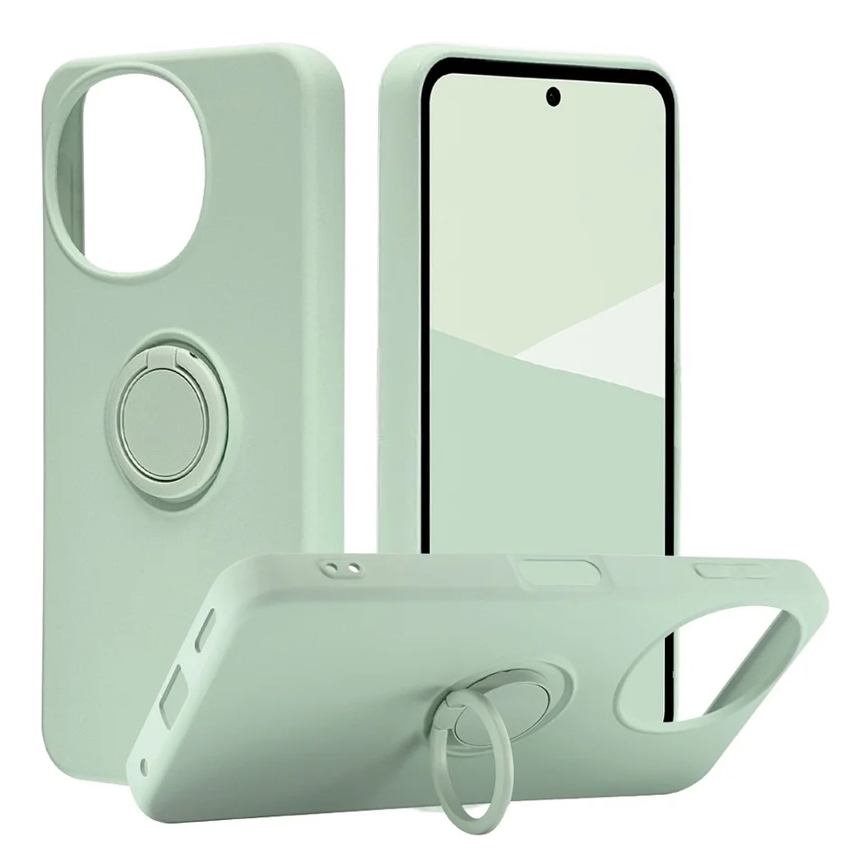 スマホリング付きケース ブラック