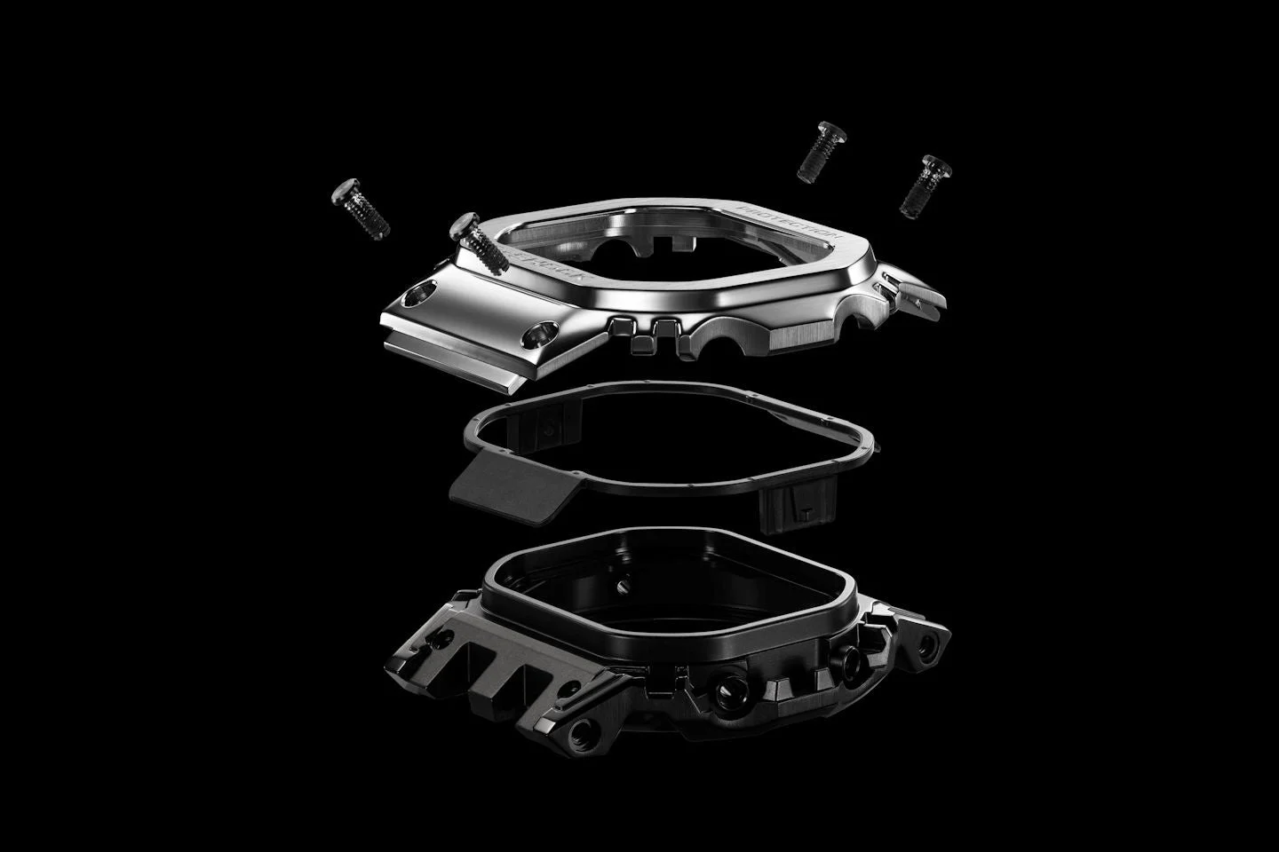 G-SHOCKの分解された部品