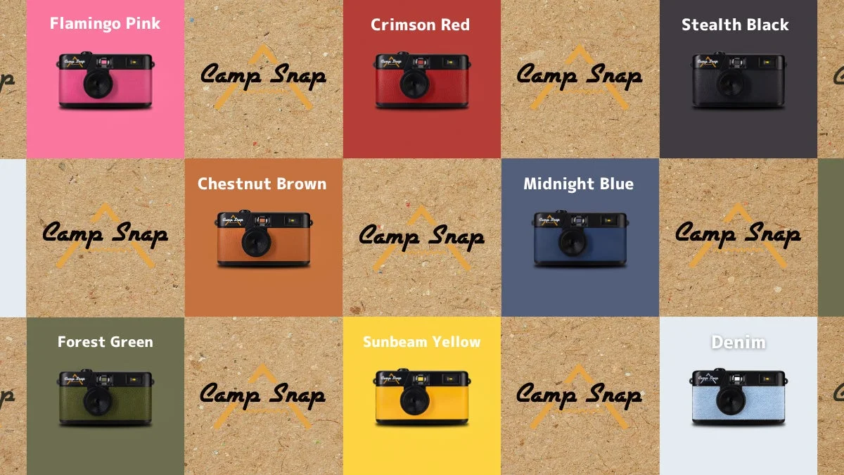 Camp Snap カメラのカラーバリエーション