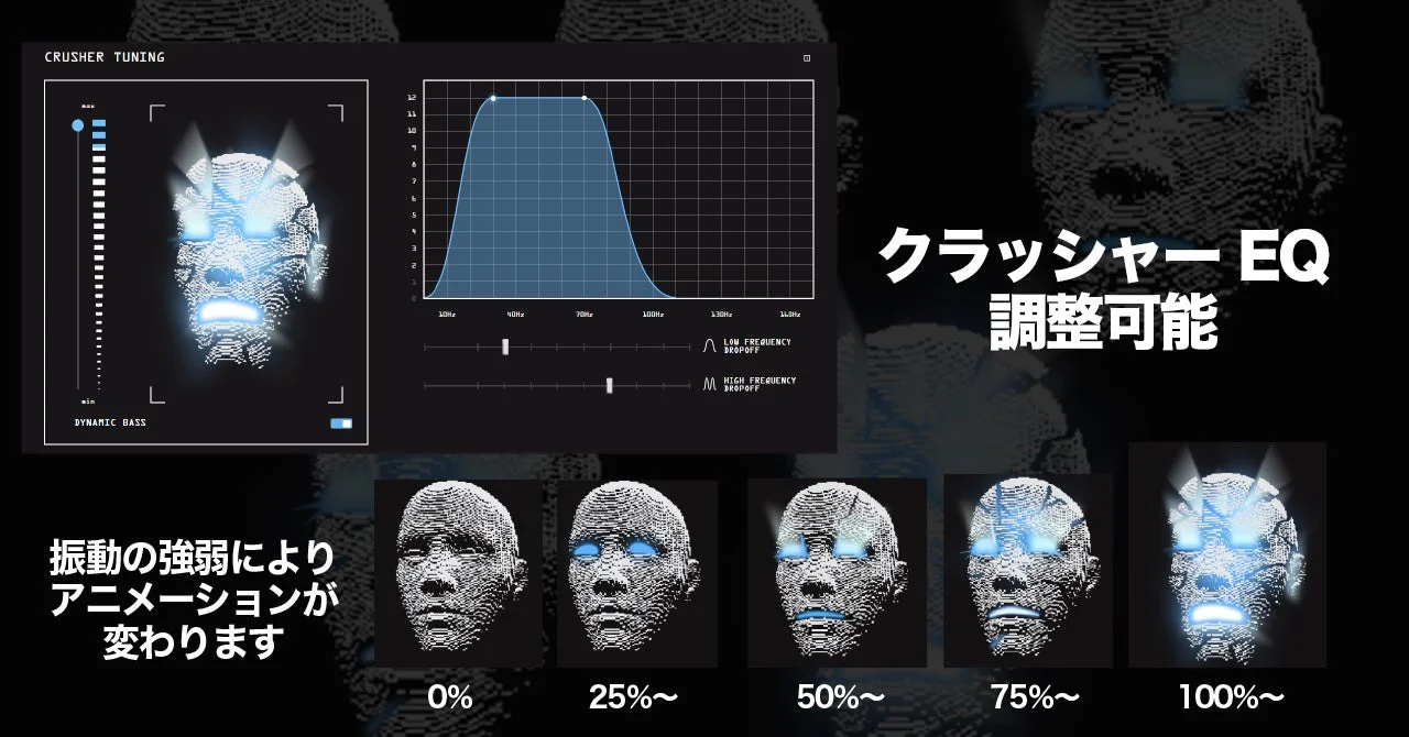 クラッシャー EQ 調整可能