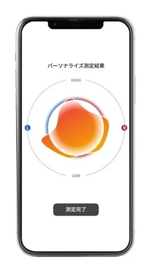 スマートフォン画面のパーソナライズ測定結果