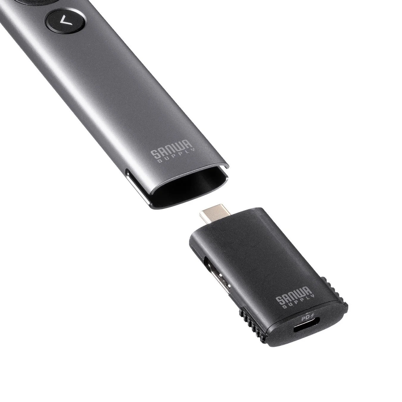 収納できるレシーバー