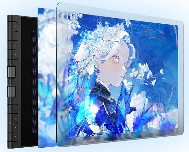 AGエッチングガラス採用ディスプレイ