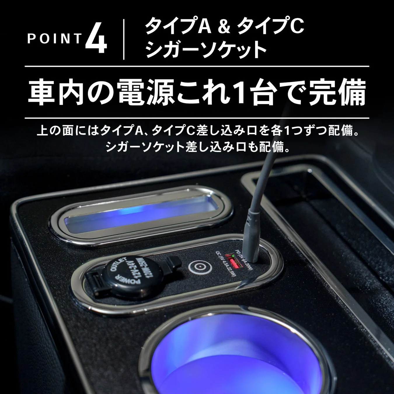 車内の電源、これ1台で完備