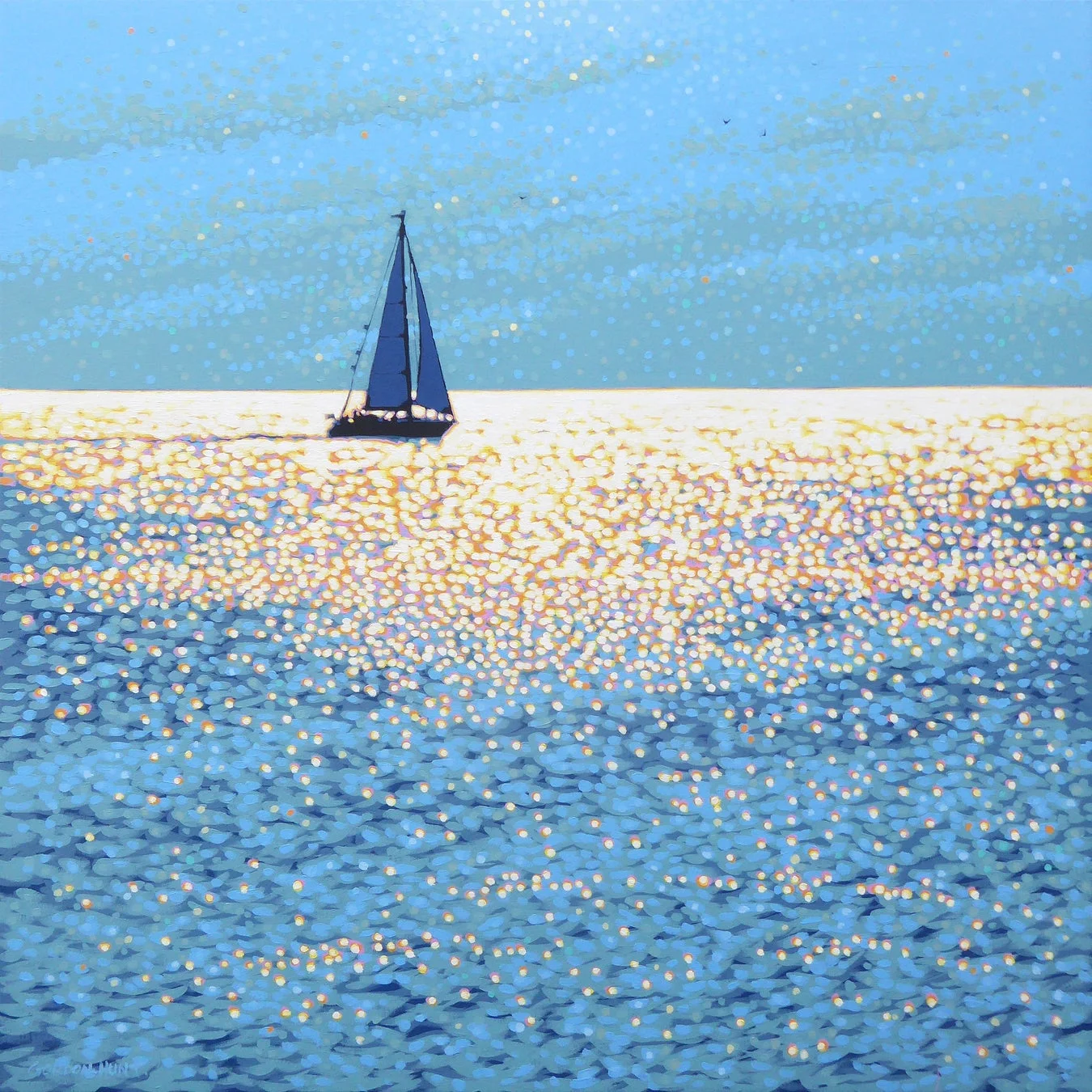 Sailing the sparkling sea