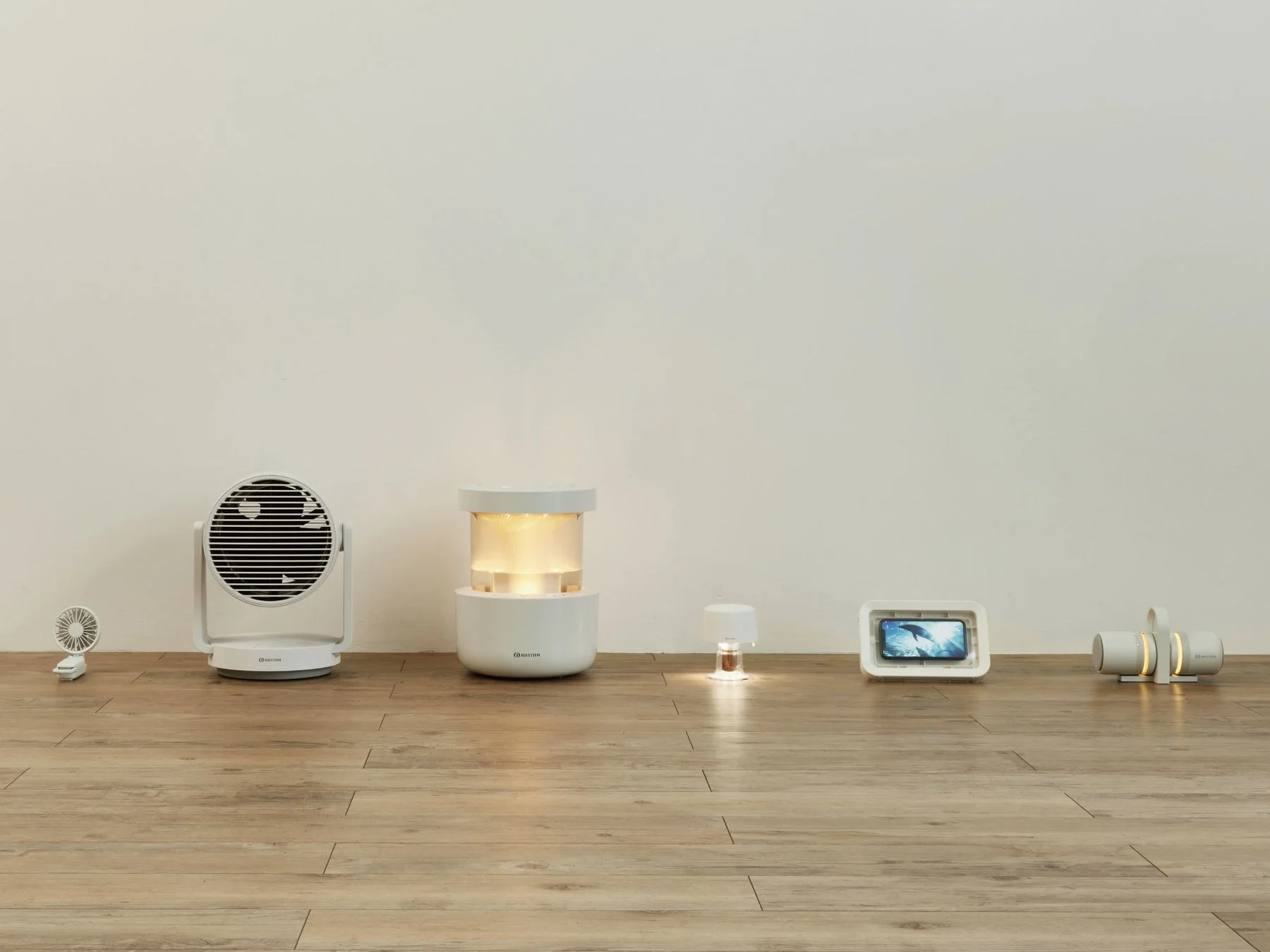 リズム製品の展示風景