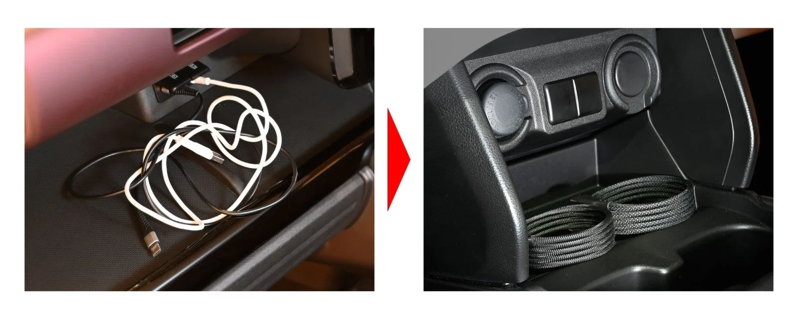 マグネットでケーブルを整理