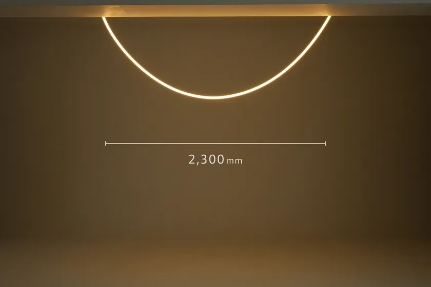 照明,間接照明,LED,デザイン照明,モダン,インテリア,曲線,光,ミニマリスト,建築,寸法,製品写真,発光体