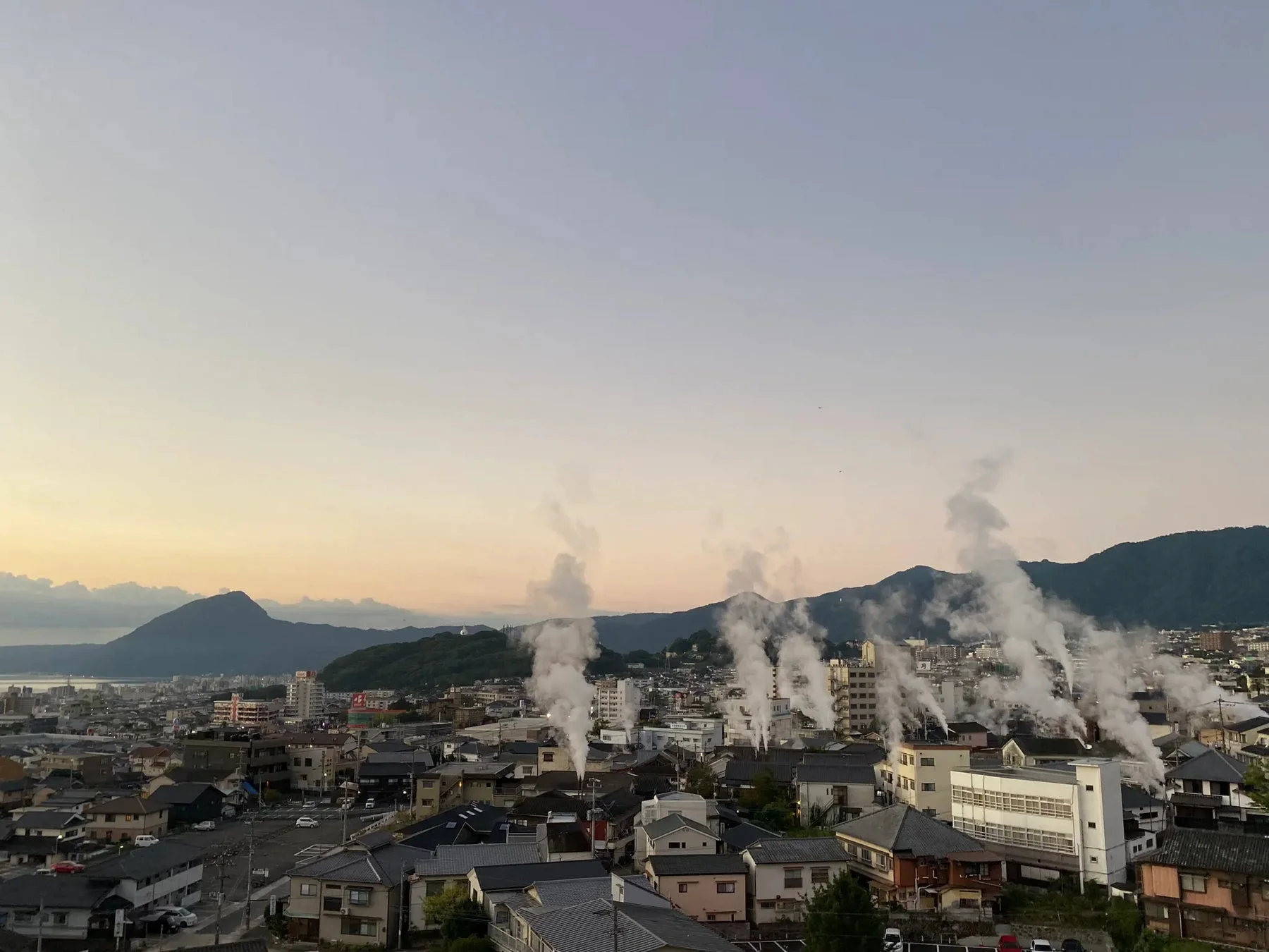 別府鉄輪温泉の風景