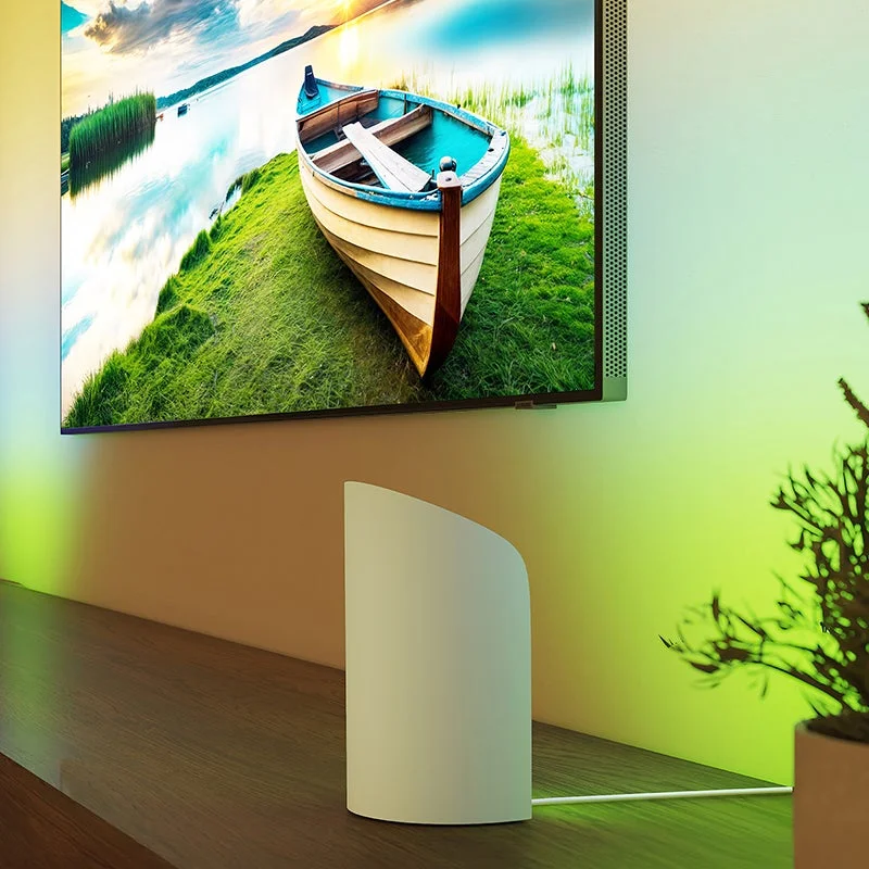 TVバックライトとして活用されている様子