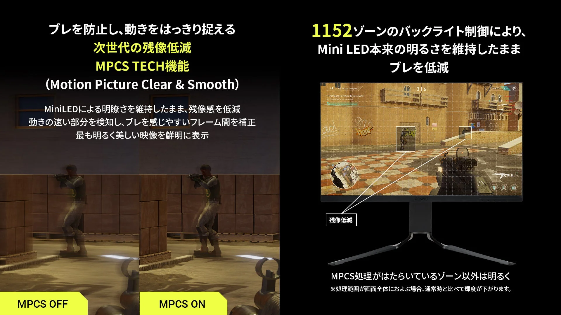 残像低減機能「MPCS TECH」