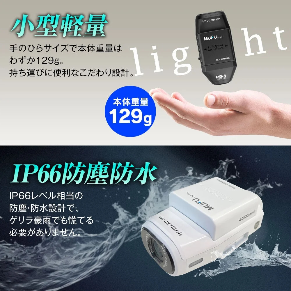 小型軽量・防塵防水