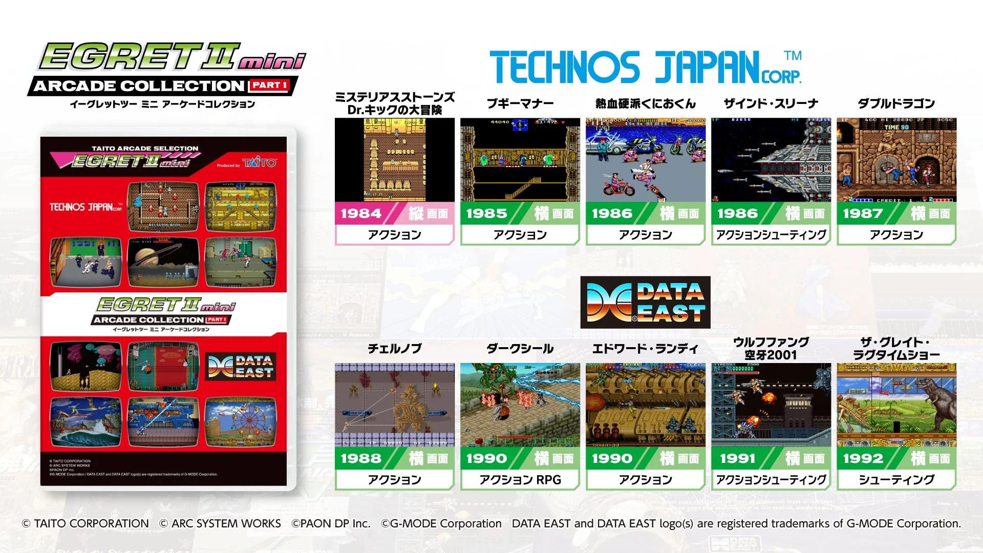 EGRET II mini ARCADE COLLECTION PART 1の紹介画像