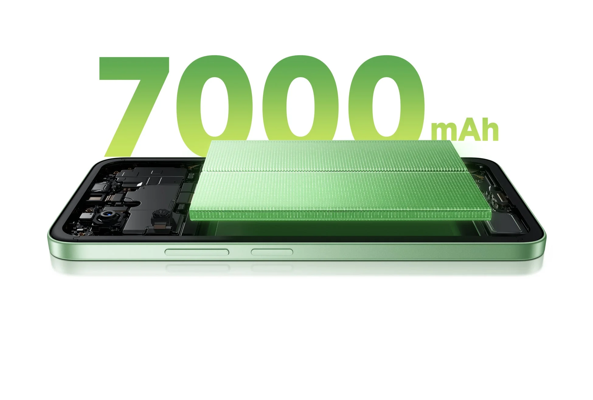7000mAhの大容量バッテリーの内部構造