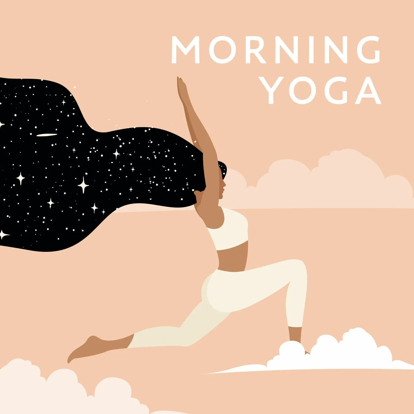 モーニングヨガのイラスト