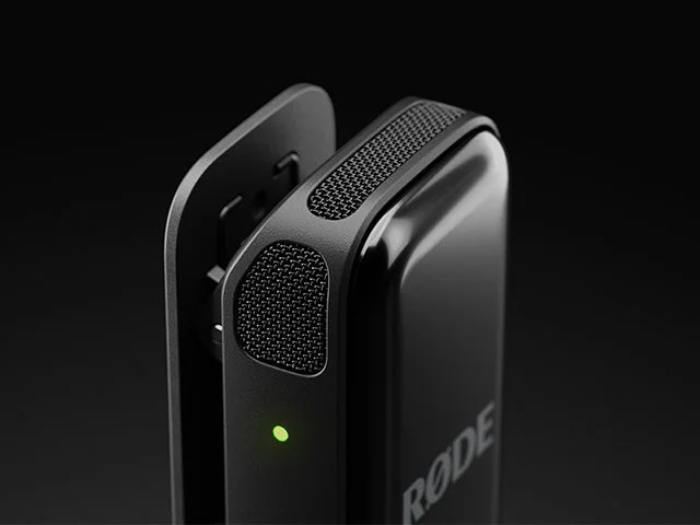 RØDEワイヤレスマイクのクローズアップ