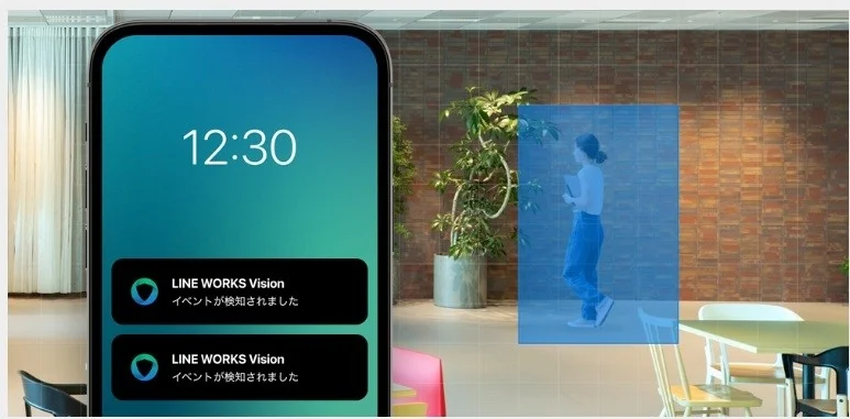 LINE WORKS Visionのモーション検知通知